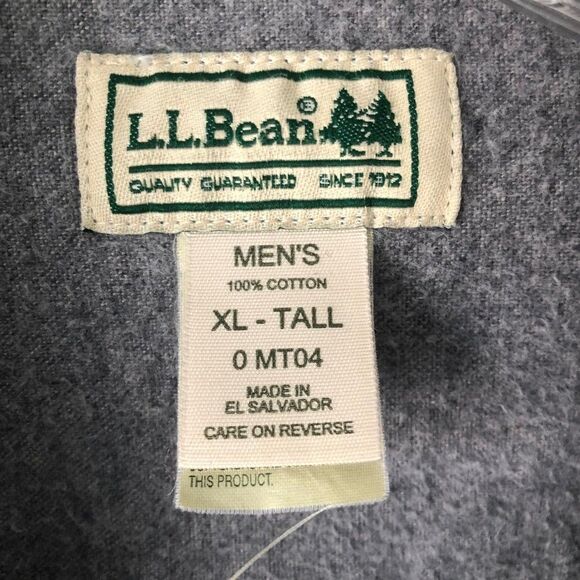 L.L.Bean Men's Chamois Shirt Shacket size XL-Tall - Picture 4 of 9